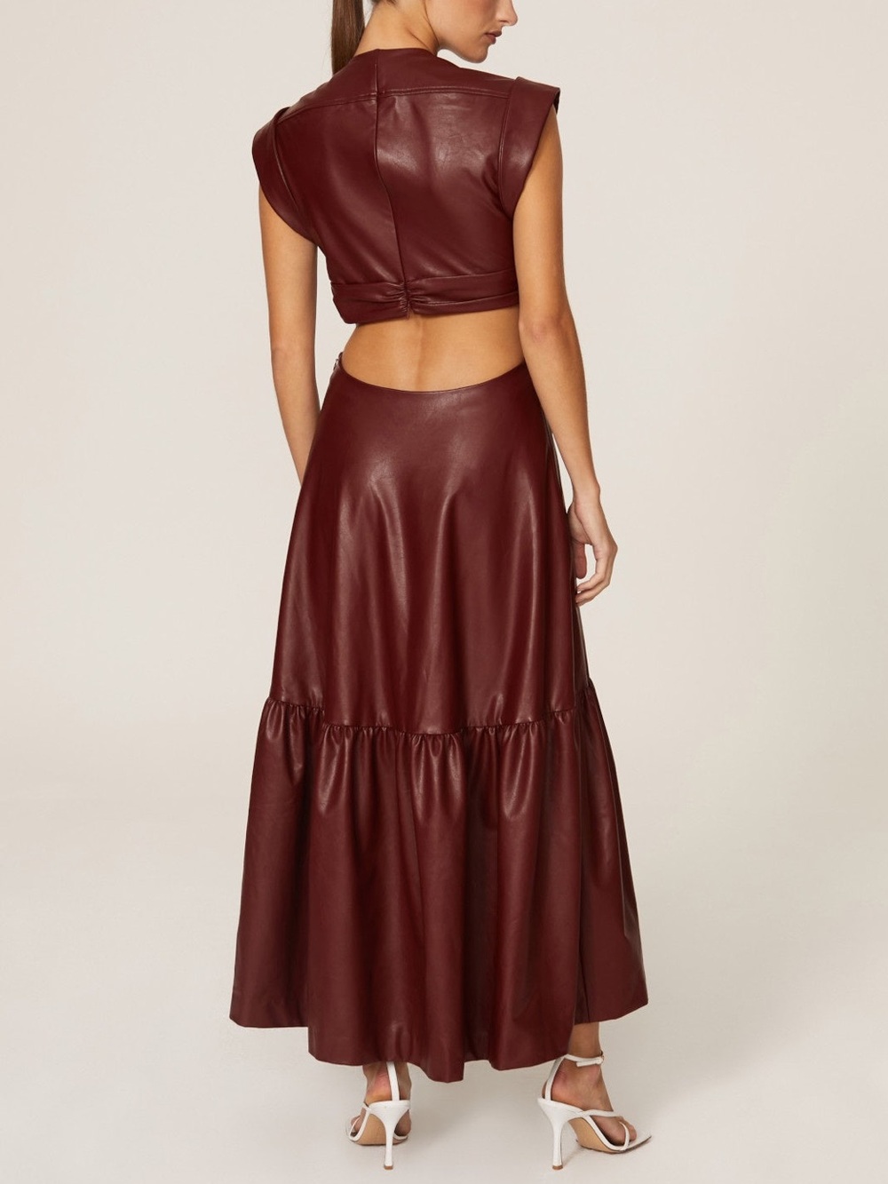A.L.C. Alexandria Cut-Out Faux Leather Dress - Picture 2 of 12